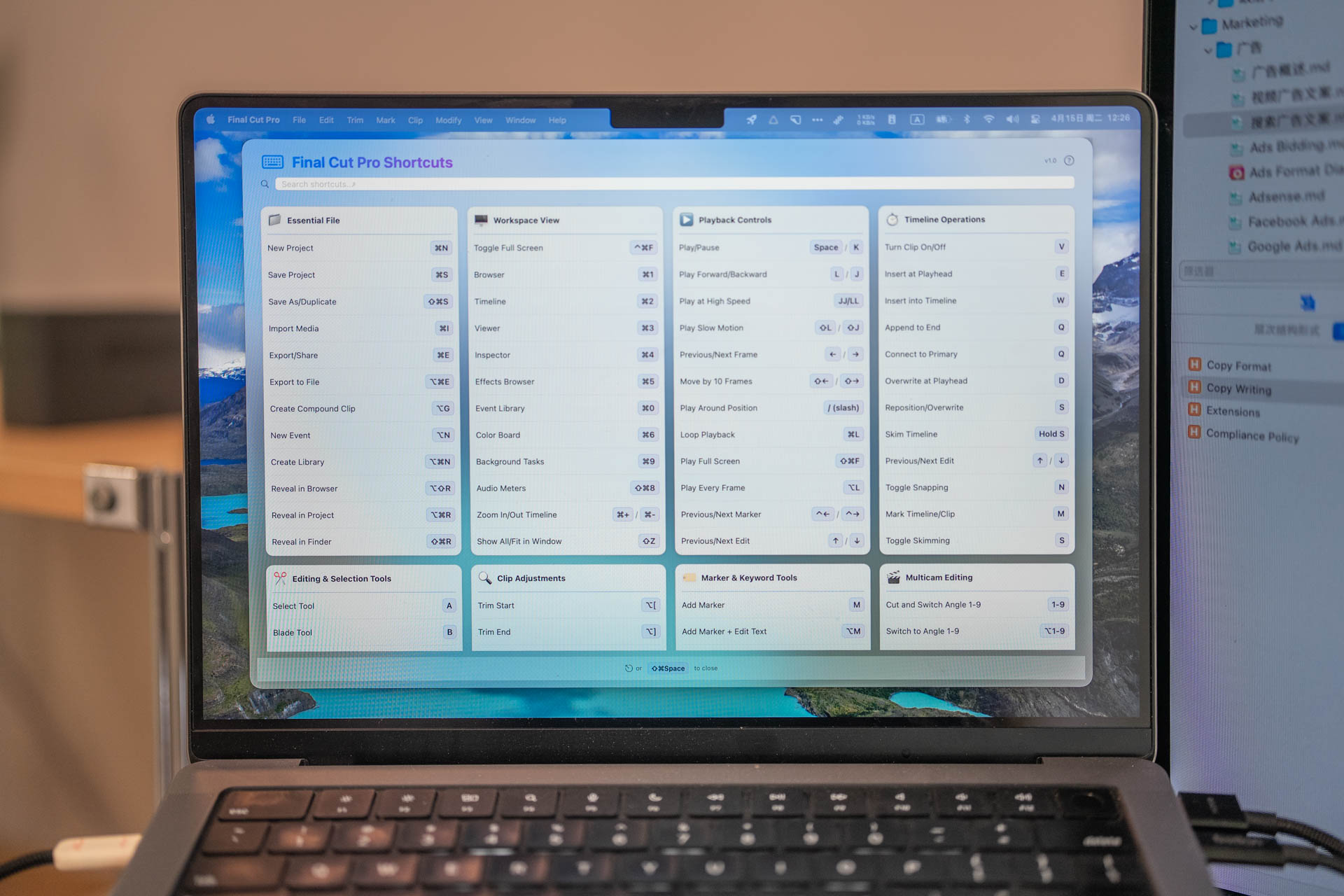 Final Cut Pro Shortcuts Overview